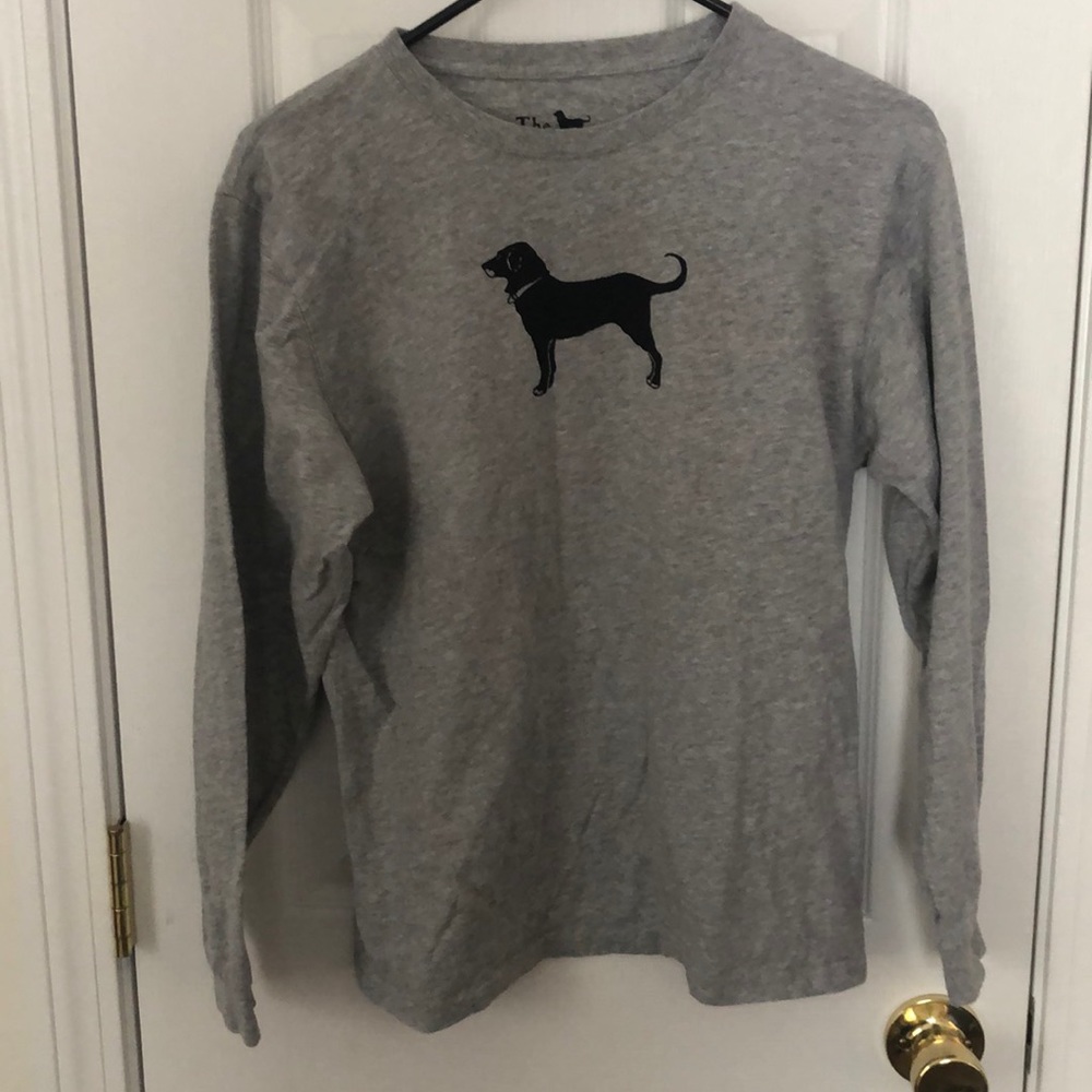 Black dog gray long sleeve top